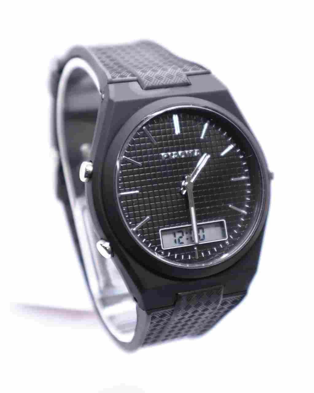 PIAOMA DUAL TIME RUBBER STRAP SPORT WATCHES