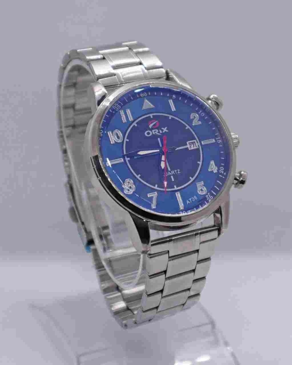 ORIX BRAND STEEL WATCHES WITH DATE FOR MEN