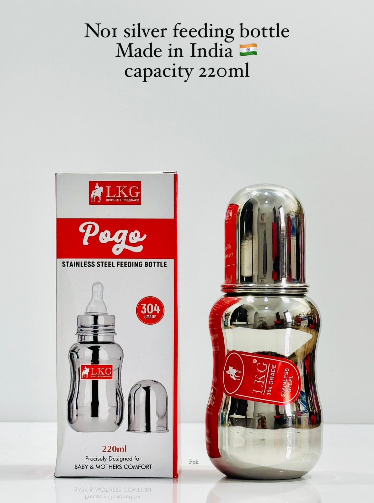 LKG Pogo Stainless Steel Feeding Bottle