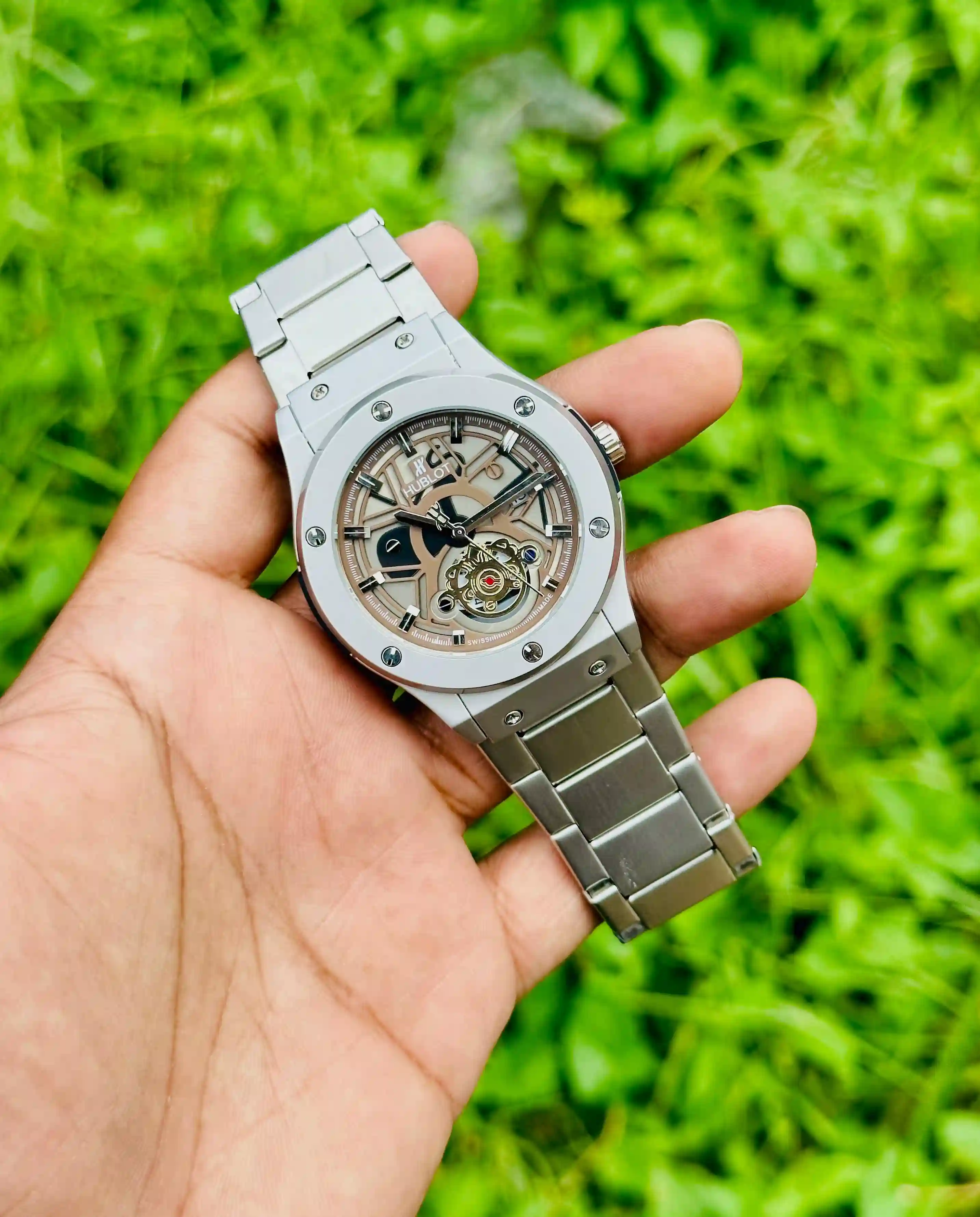 HUBLOT NEW FASHIONABLE STAINLESS STEEL DATE WATCHES FOR MEN