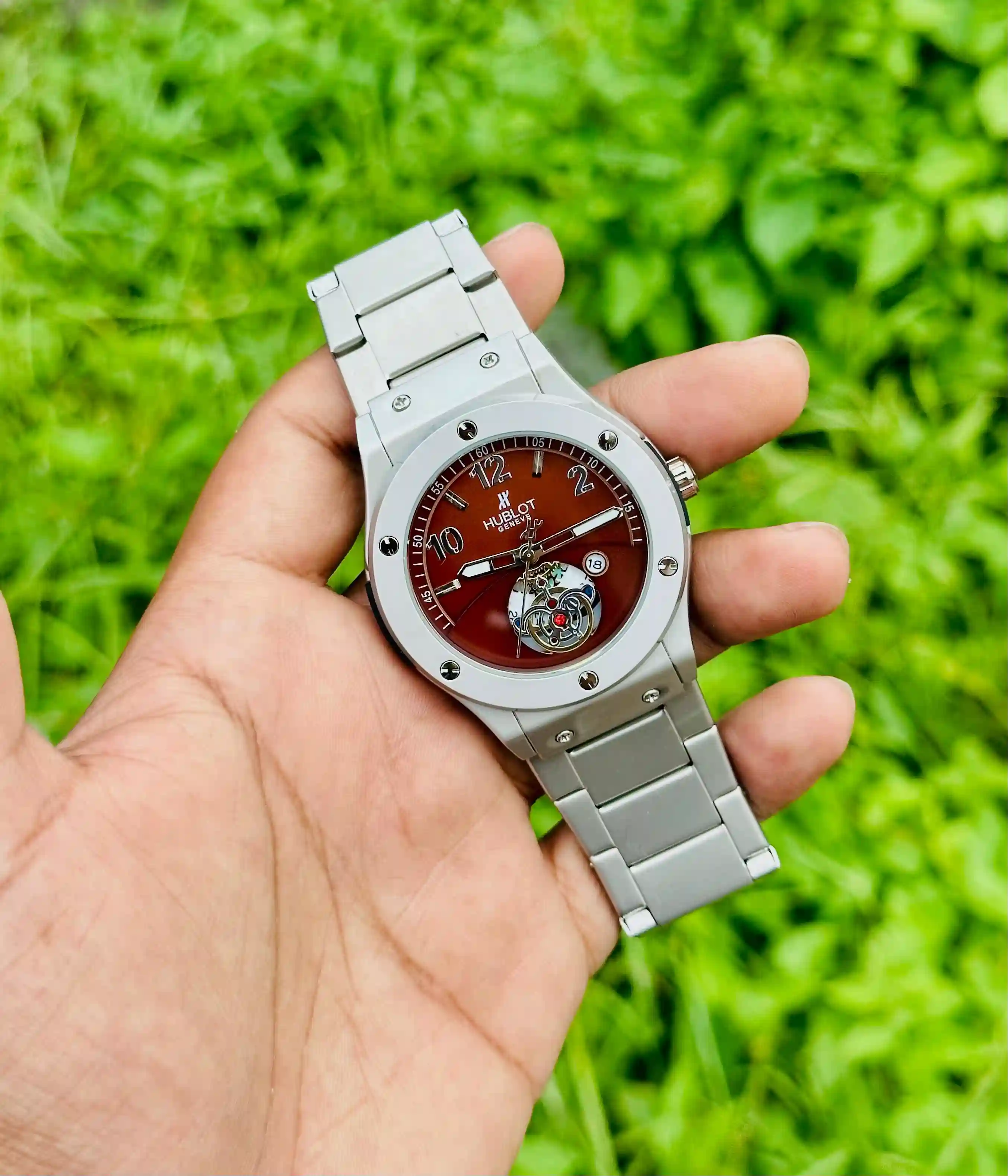 HUBLOT NEW FASHIONABLE STAINLESS STEEL DATE WATCHES FOR MEN