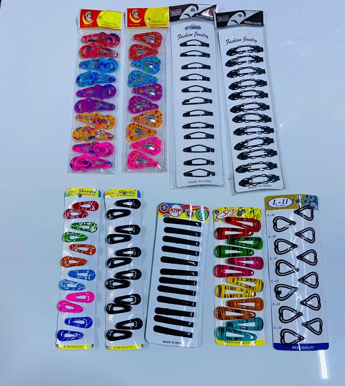 Colorful Mixed Hair Clip Set