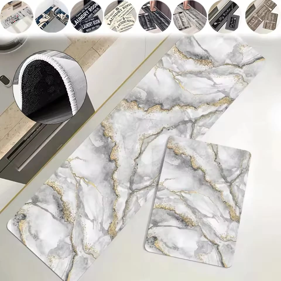 2 in 1 Granite Design Kitchen Floor Carpet