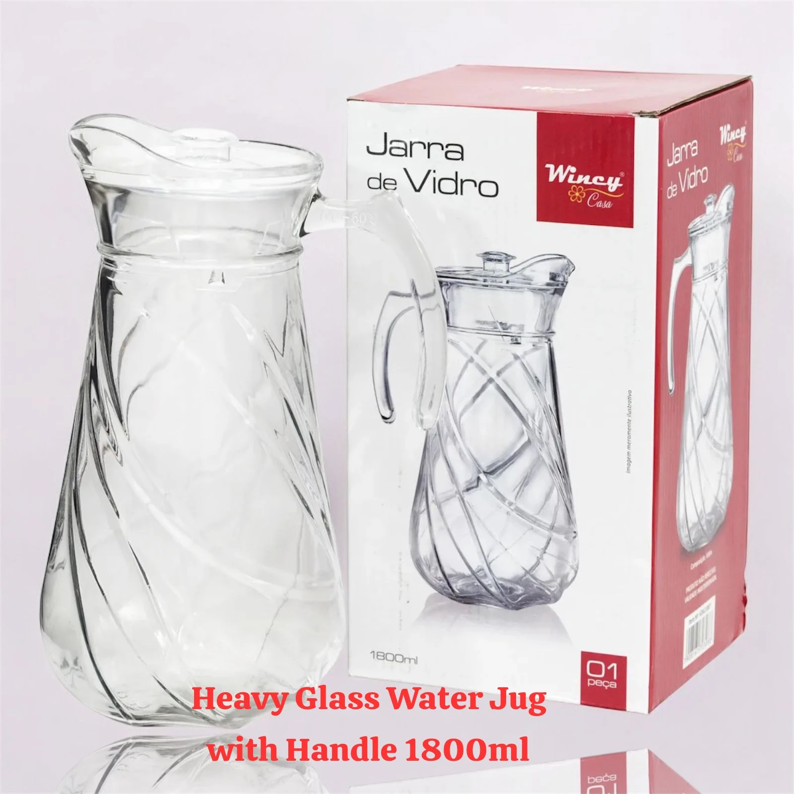Wincy Casa Henry Glass Jug 1800ml