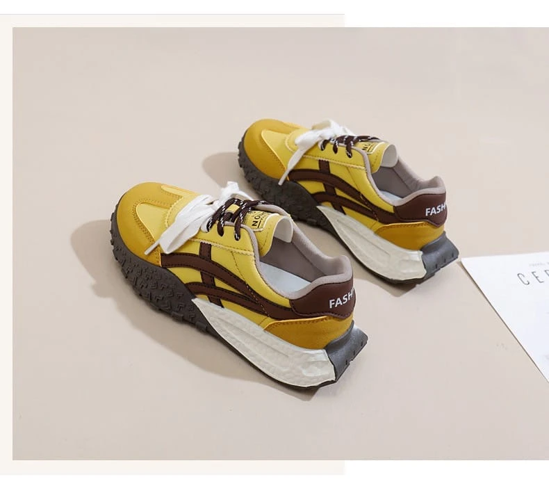 "HION FASH" Korean Style Height Increasing Trendy Sports Sneakers