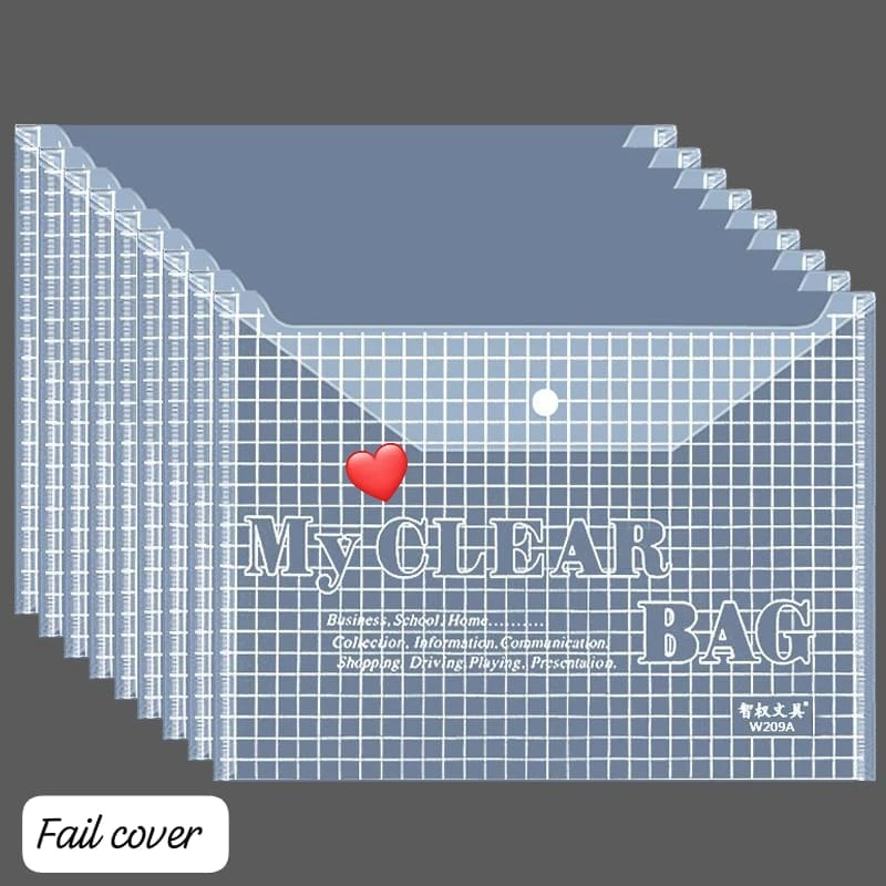 Maxi "My Clear Bag" A4 or Foolscap Plastic Document Envelope/File Folder
