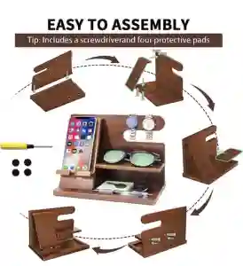 Wooden Multifunctional Accessories Holder