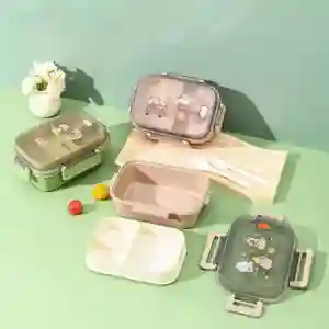 278-26 STEEL LUNCH BOX GOOD LUCK