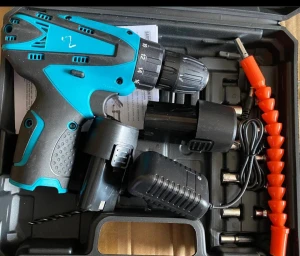 Rechargeable drill machine set Double battery