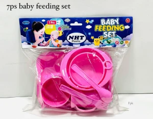 7 Pcs Plastic Baby Feeding Set