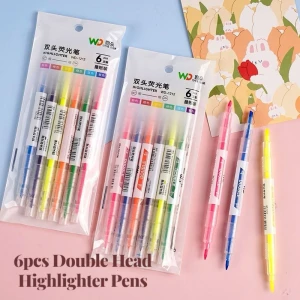 WD Double Head Highlighter Pen Set