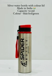 "Spider Bottle" 750ml Silver Water Bottle by RSI