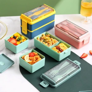 1400ml Perimium quality 2layer Bento Lunch Box