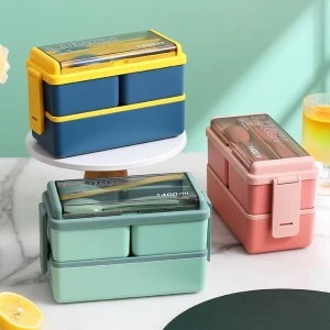 1400ml Perimium quality 2layer Bento Lunch Box