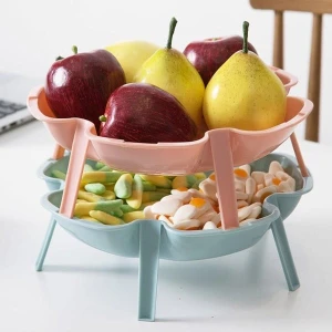 Creative Stackable Flower Plate, Dish Dessert Plate 